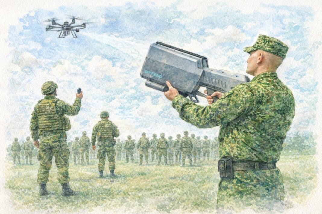 Equipos antidrones del Ejército Nacional