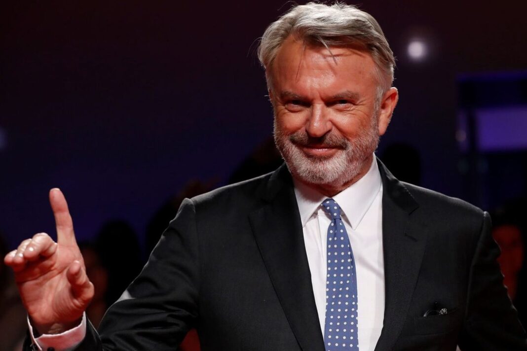 Sam Neill en una escena de Jurassic Park