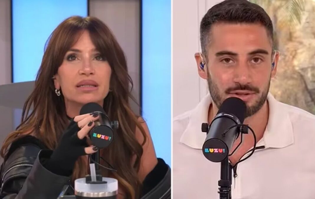 Florencia Peña durante una entrevista