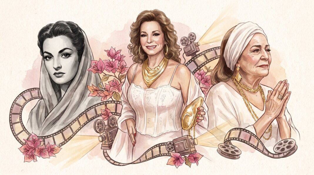 Elsa Aguirre de joven en los años 50 durante la Época de Oro del cine mexicano