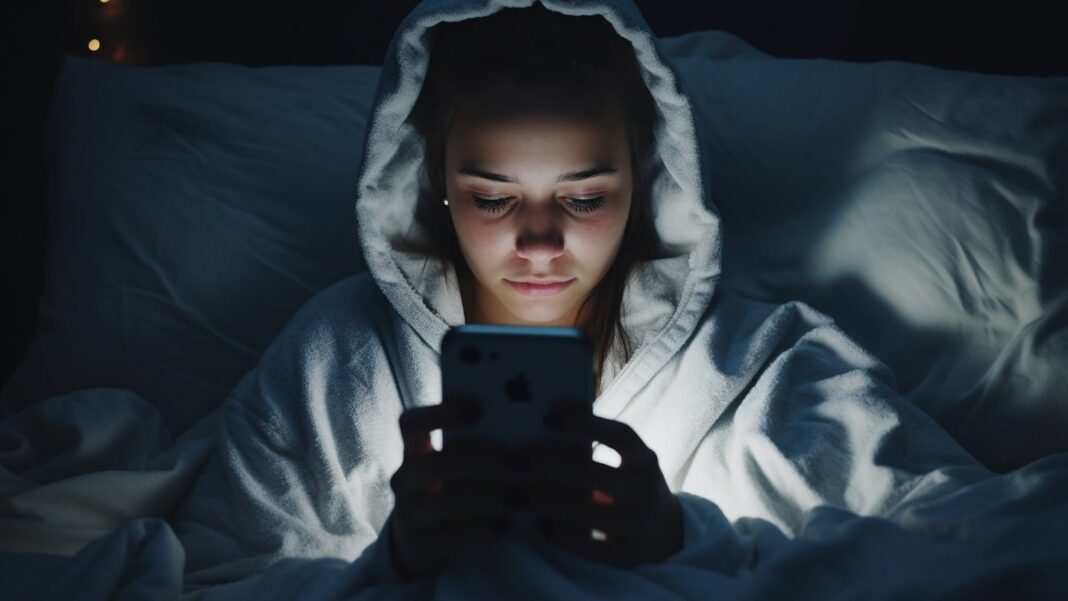 Niño usando tableta en vacaciones con luz azul de pantalla