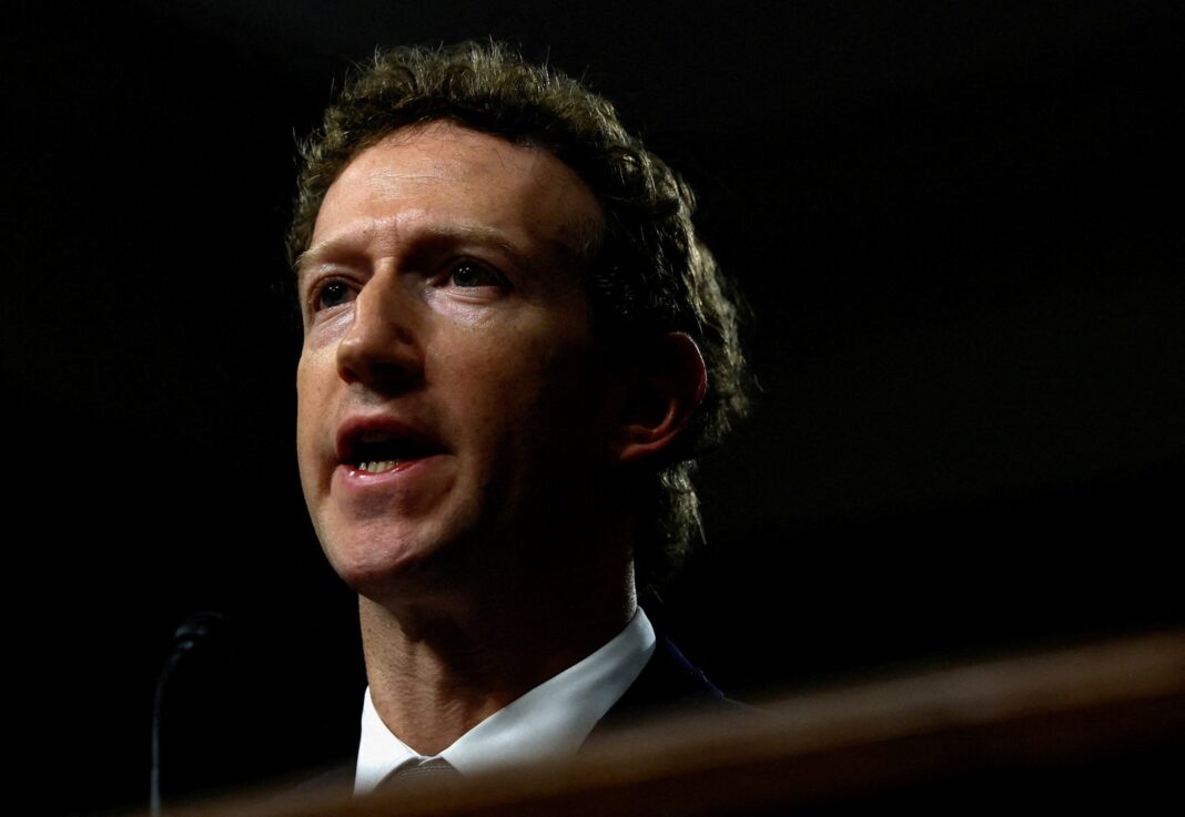 Mark Zuckerberg durante una conferencia sobre inteligencia artificial