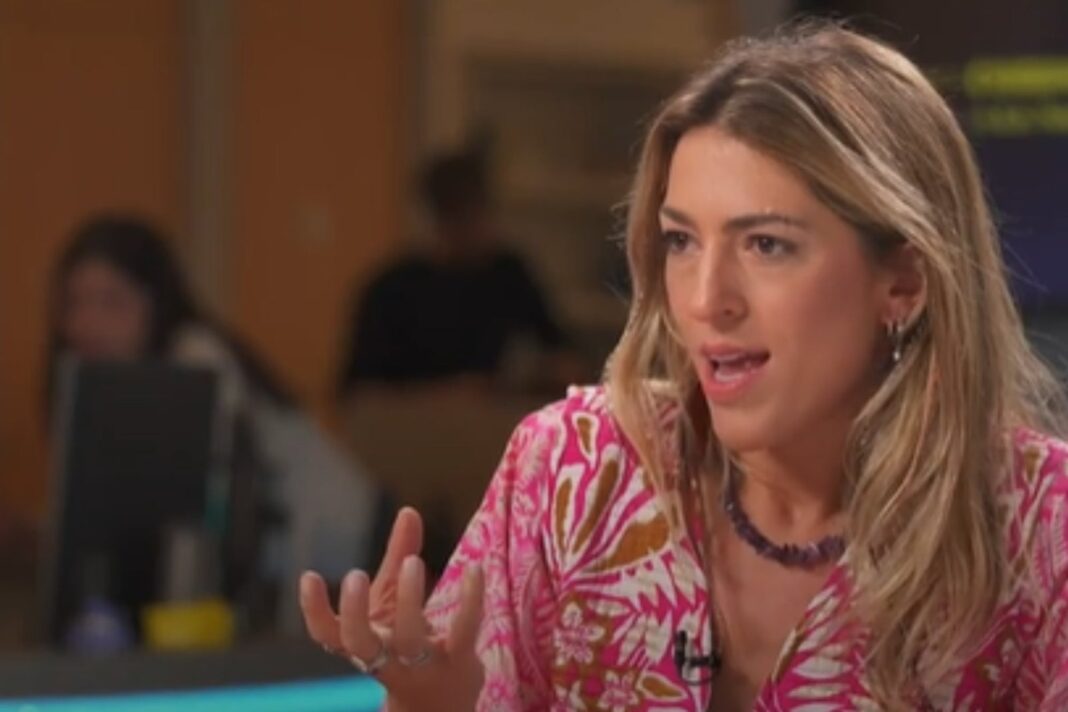 Naty Franz, instructora de yoga, durante la entrevista