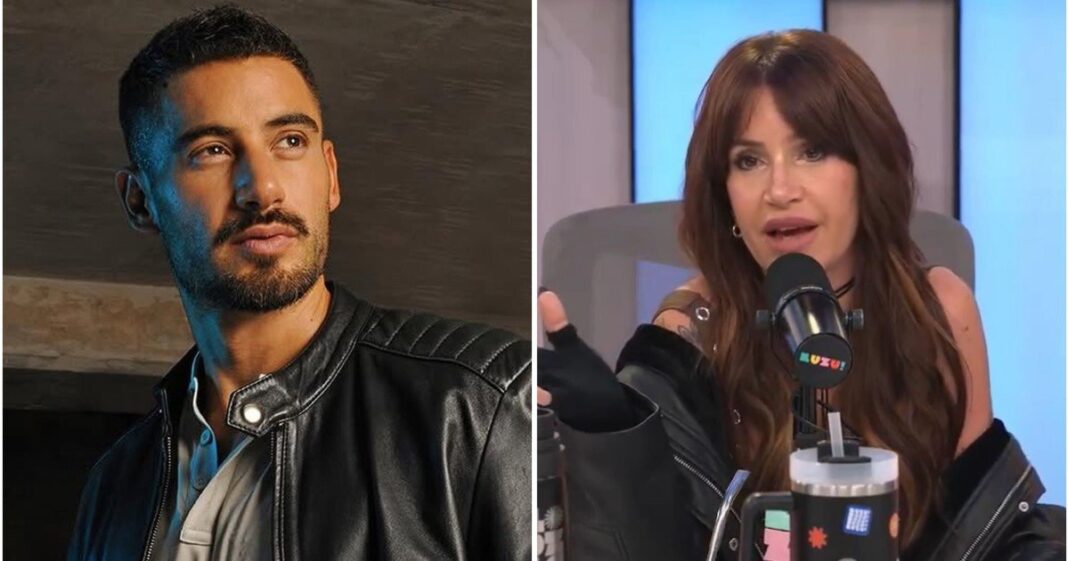 Nicolás Occhiato y su abuela Concepción sonriendo en un programa de televisión