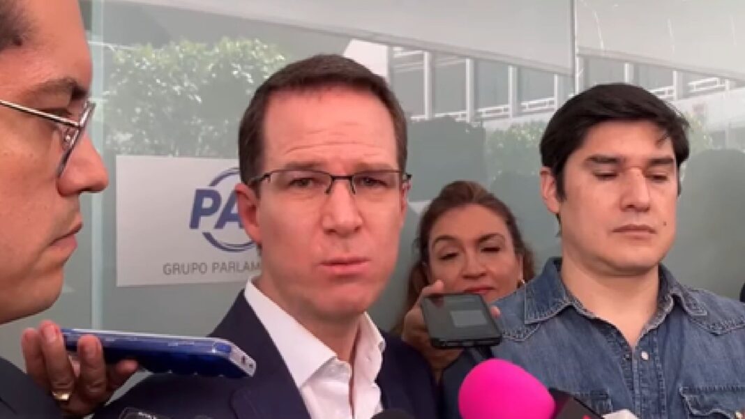 Senador Ricardo Anaya durante la presentación de la iniciativa sobre edad de imputabilidad