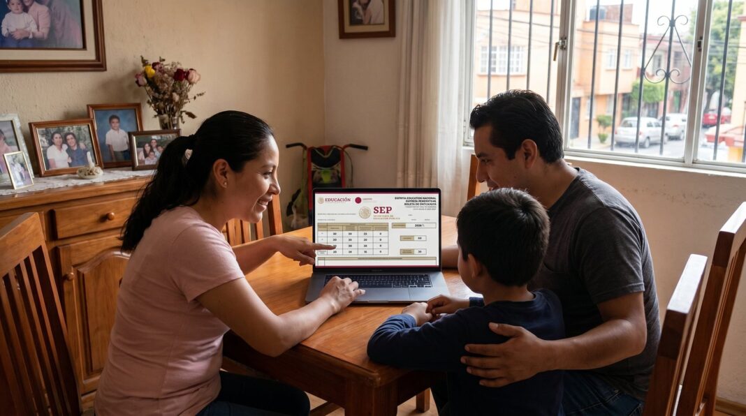 Portal web de la Autoridad Educativa Federal en la Ciudad de México para descargar boletas escolares