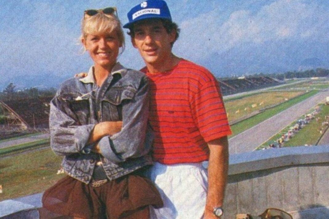 Xuxa y Ayrton Senna juntos en un evento