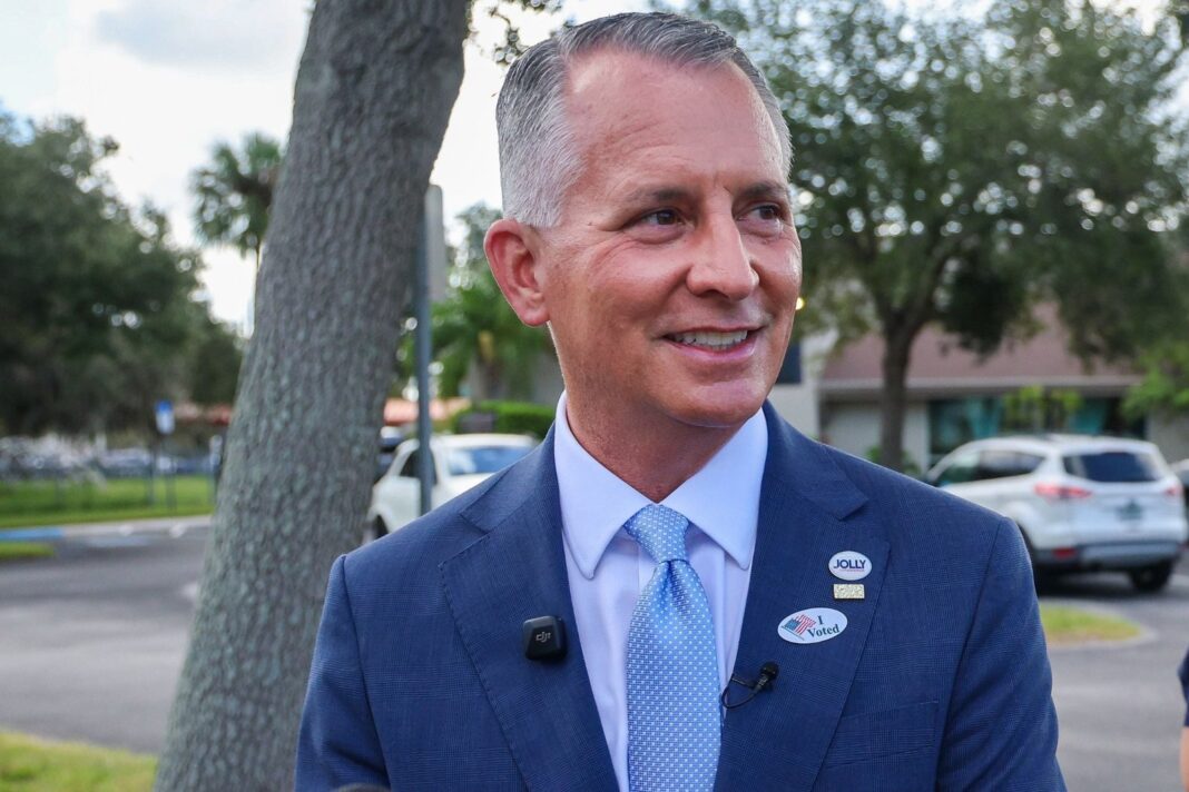 David Jolly en un acto de campaña