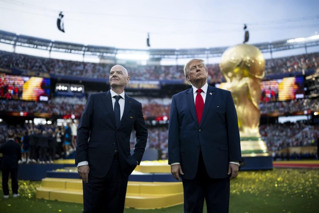 Gianni Infantino, presidente de la FIFA, durante un evento oficial