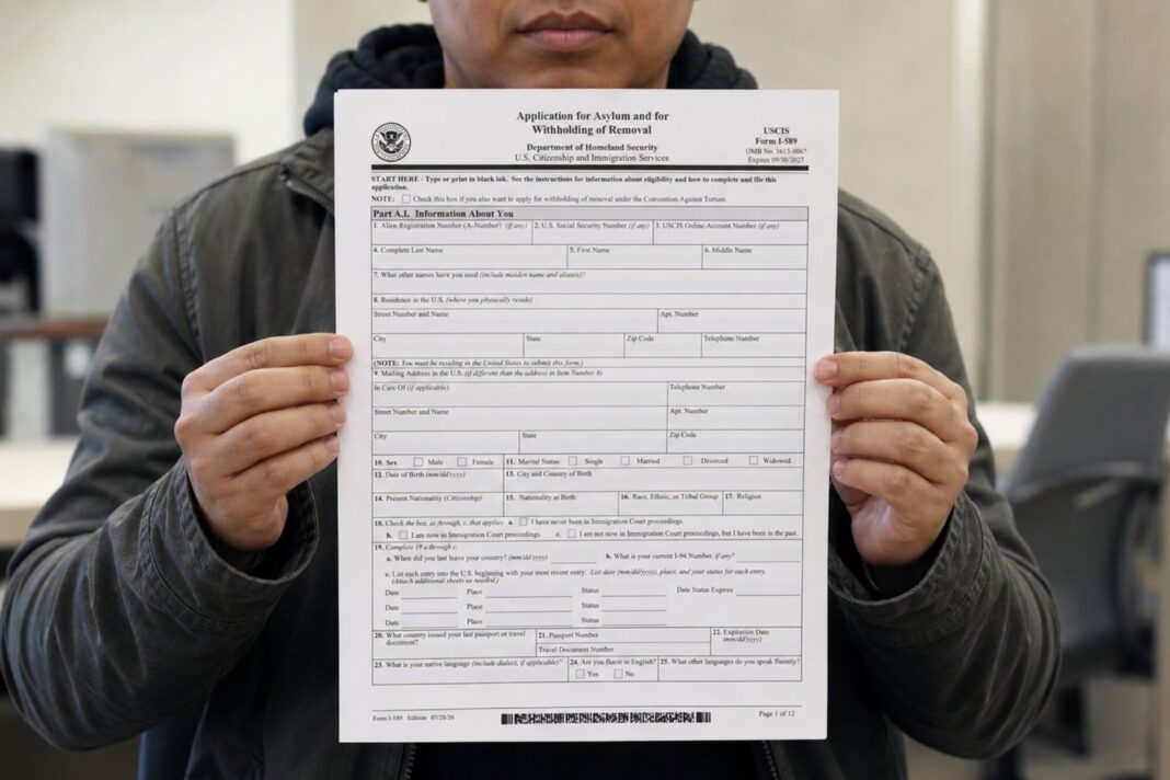 Formulario I-589 de asilo en Estados Unidos