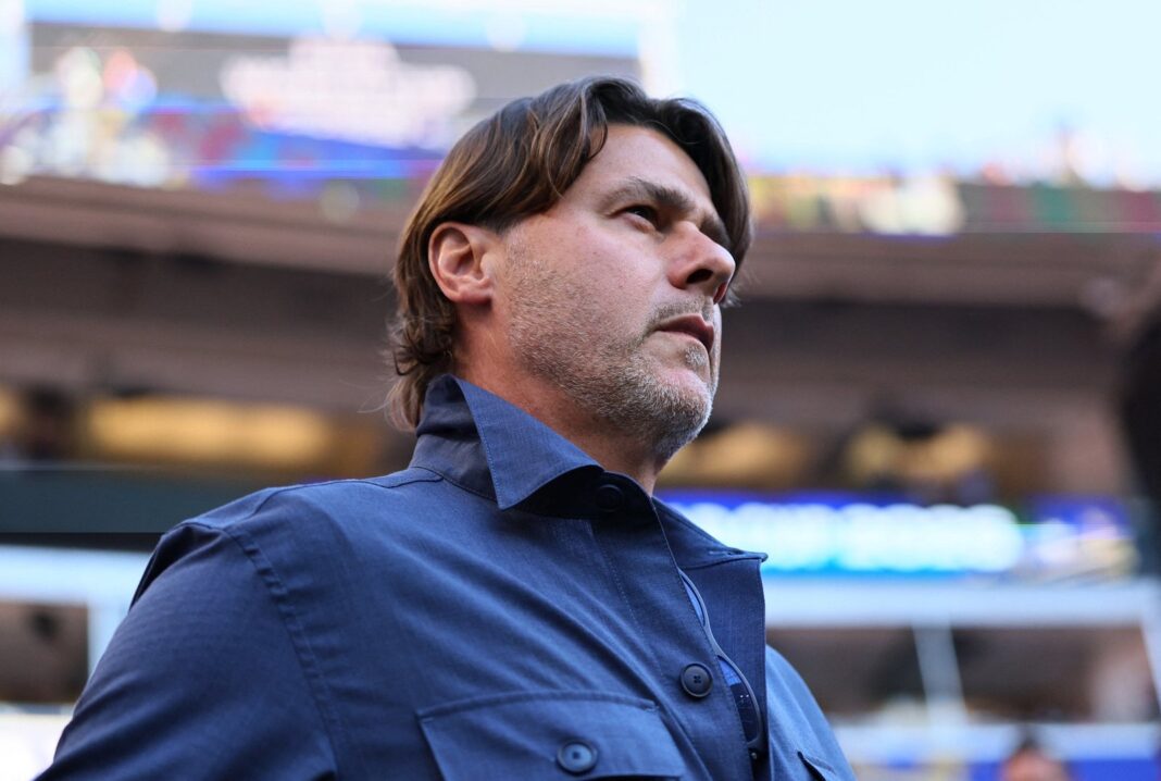 Mauricio Pochettino en el banco de suplentes durante un partido de la selección de Estados Unidos