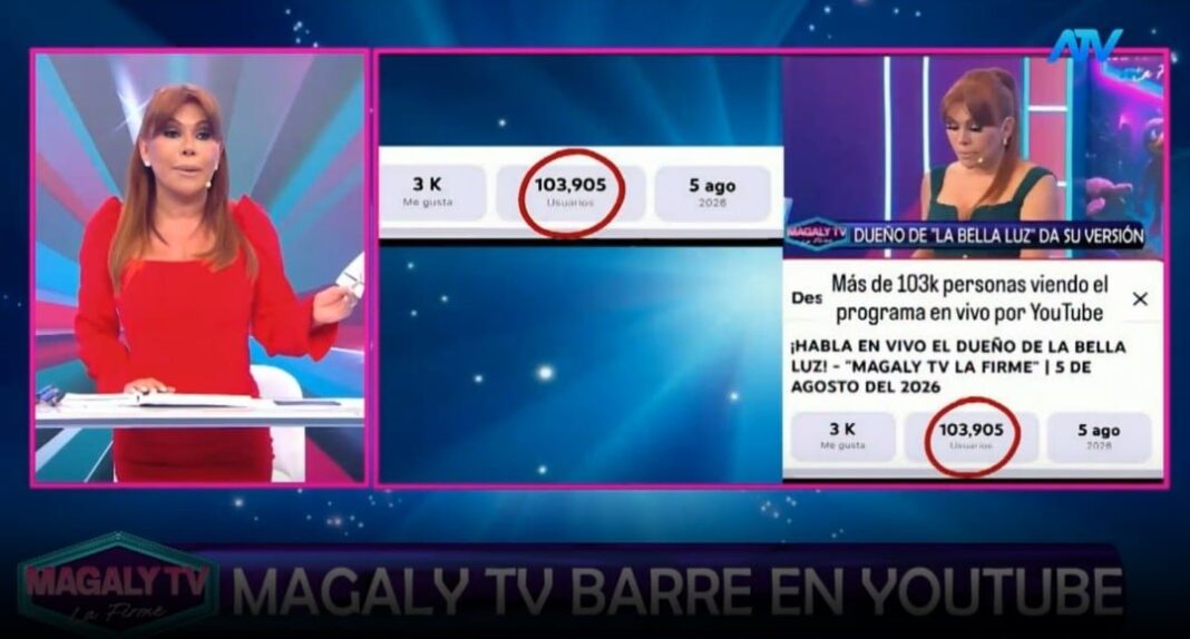 Naldy Saldaña en programa de televisión