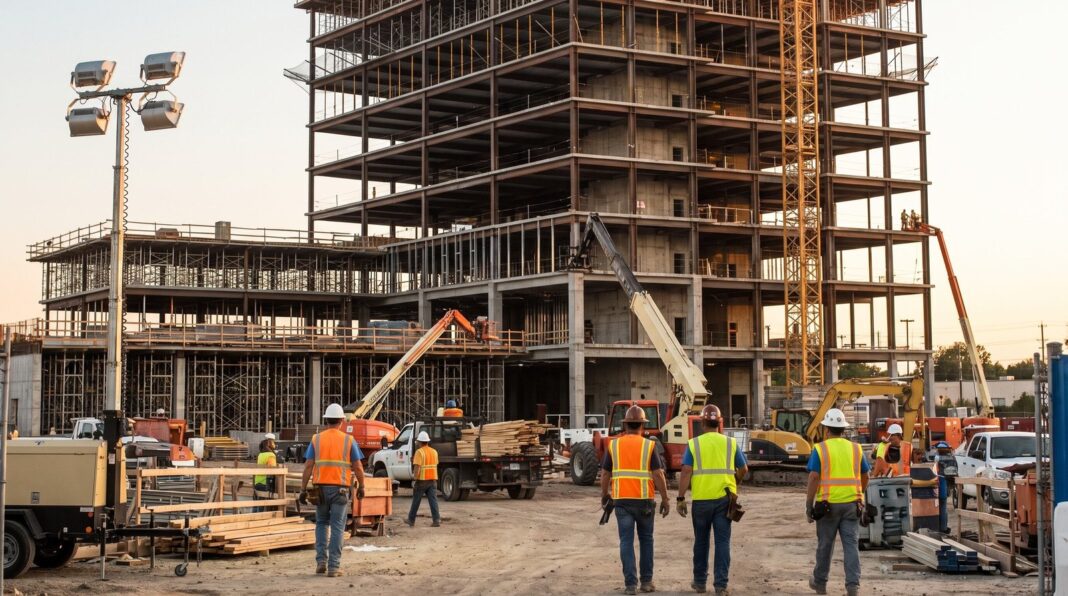 Edificio en construcción en Santo Domingo, República Dominicana