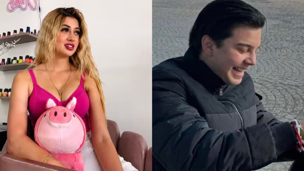 Valeria Márquez en una transmisión en vivo de TikTok
