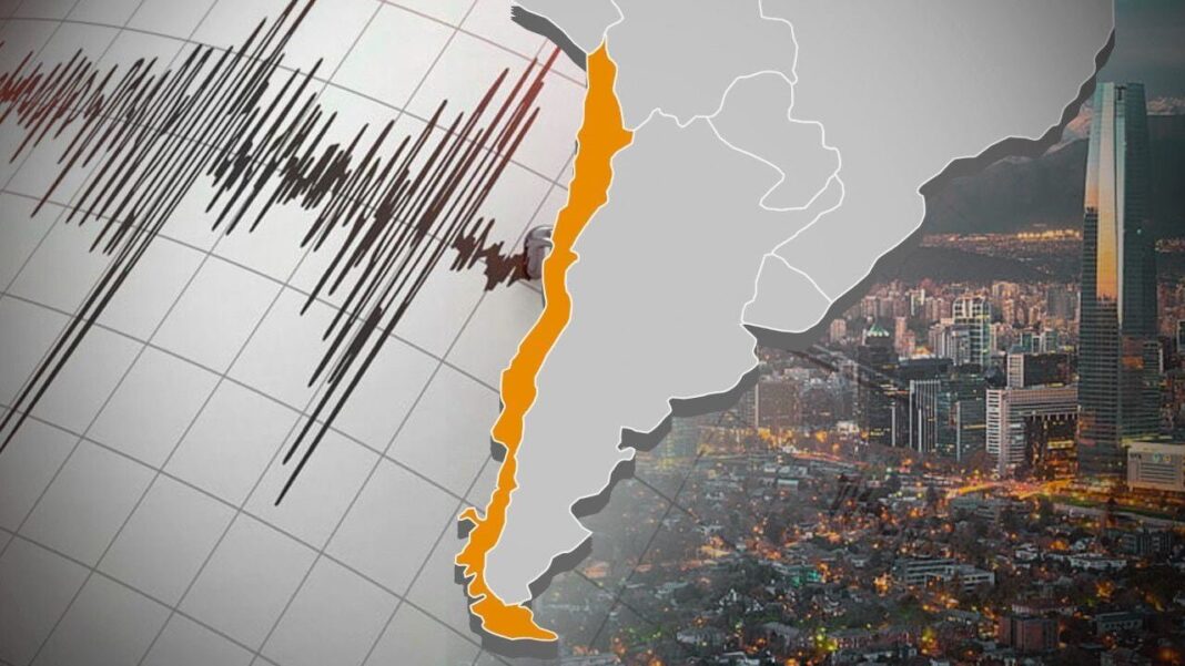 Mapa sísmico de Chile con epicentro en Socaire