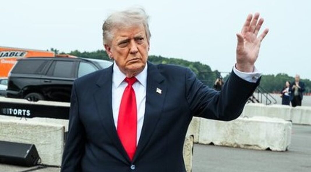 Fotografía del presidente de Estados Unidos, Donald Trump, en la Casa Blanca.