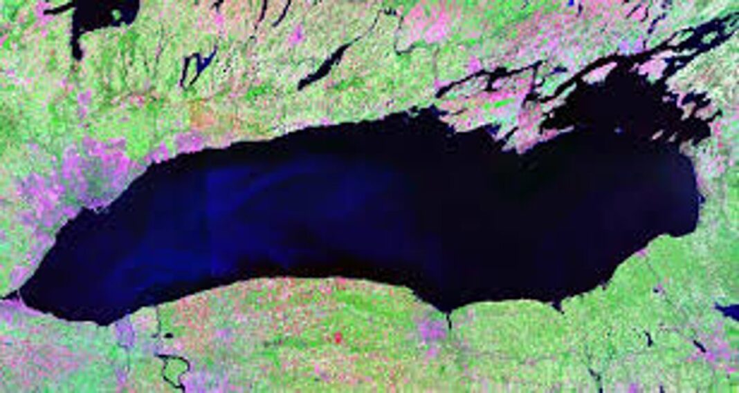 El lago Ontario, uno de los Grandes Lagos de América del Norte