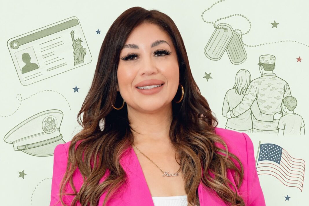 Abogada de inmigración Karla Navarrete en su oficina