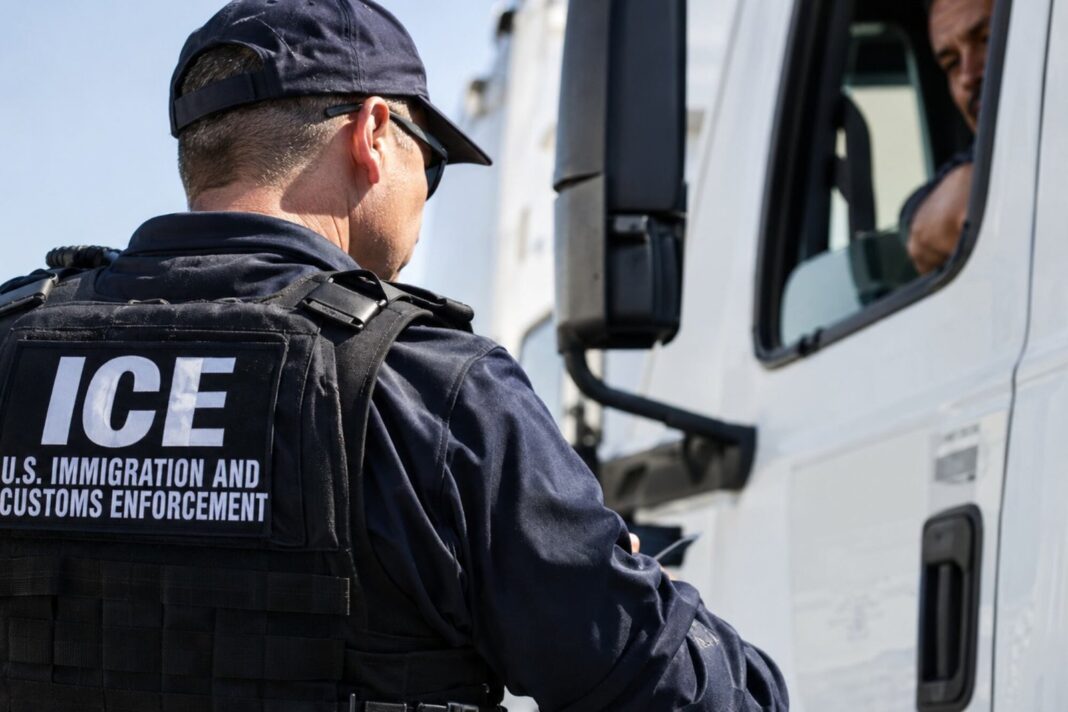 Línea telefónica del ICE para reportar fraudes en licencias de conducir comerciales en Estados Unidos