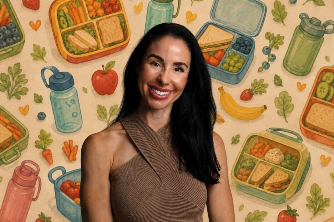 Vianda escolar con alimentos saludables