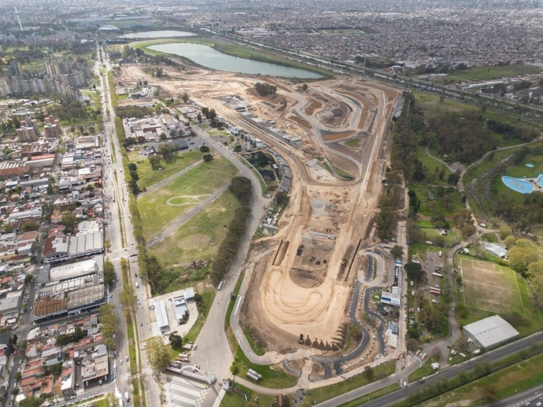 Autódromo Oscar y Juan Gálvez de la Ciudad de Buenos Aires durante las obras de renovación